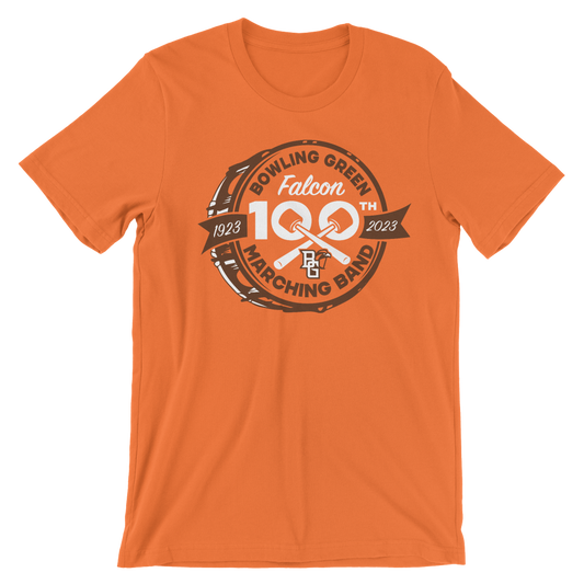 Bowling Green Falcon Marching Band Tshirt 100th Anniversary