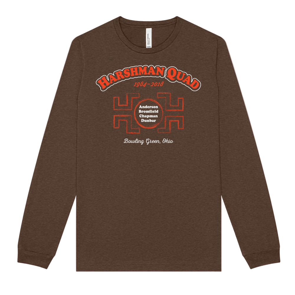 BGSU Harshman Quad Dorm Long Sleeve T-shirt