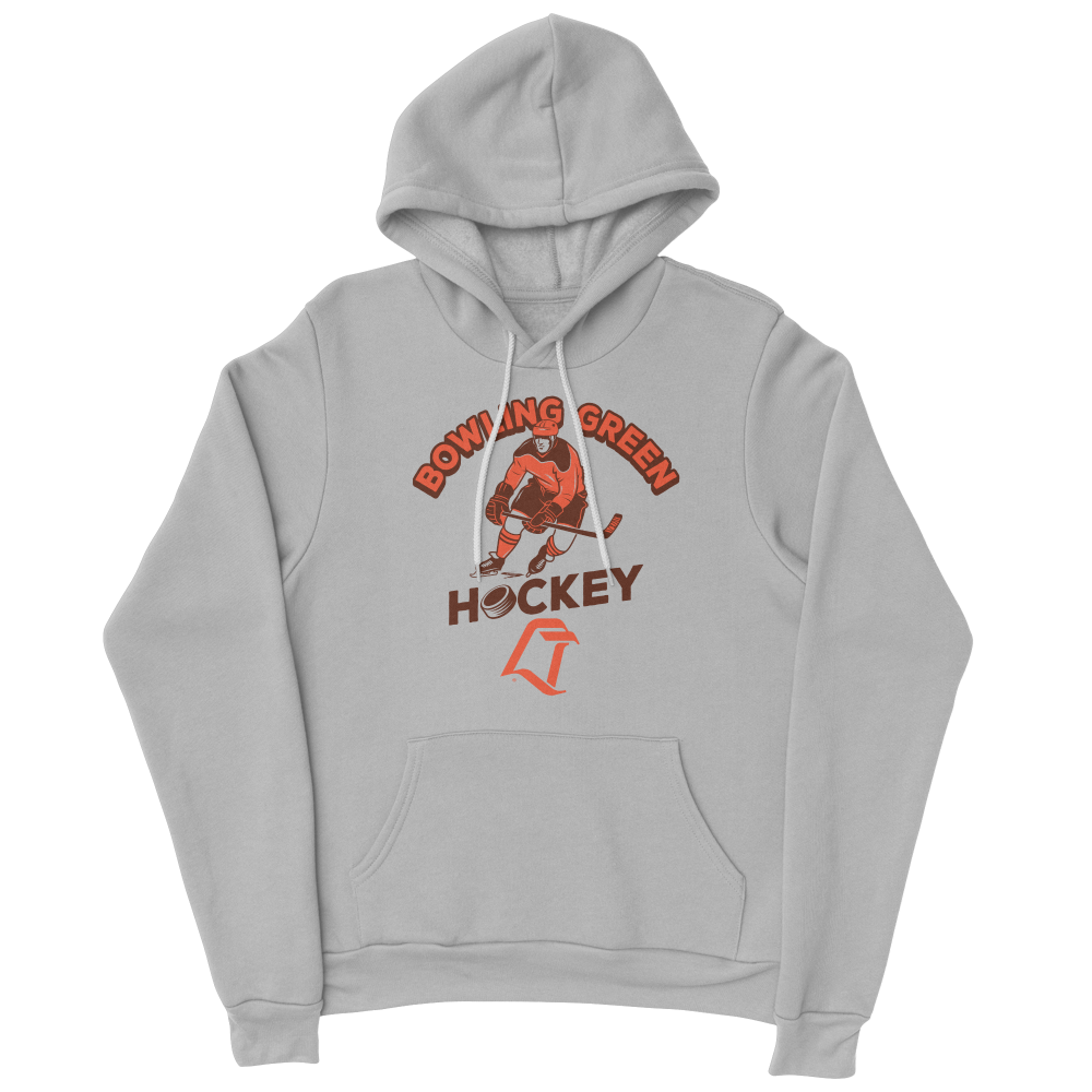 BGSU Falcons Hockey Vintage LT Logo Hoodie