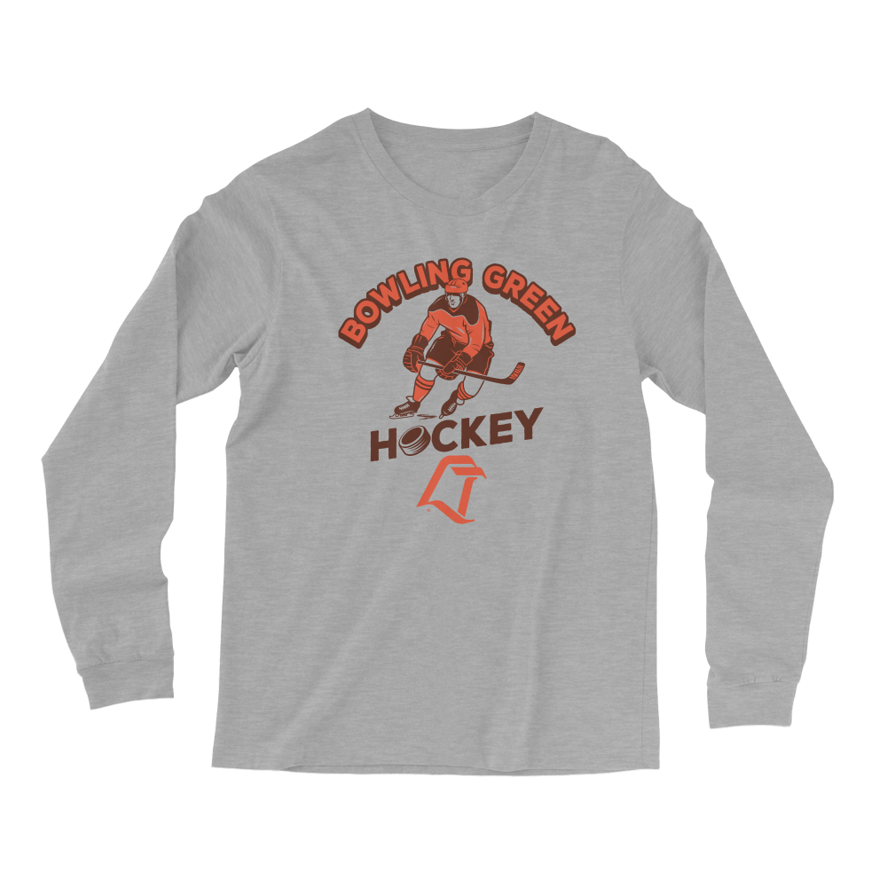 BGSU Falcons Hockey Vintage Logo Long Sleeve T-Shirt