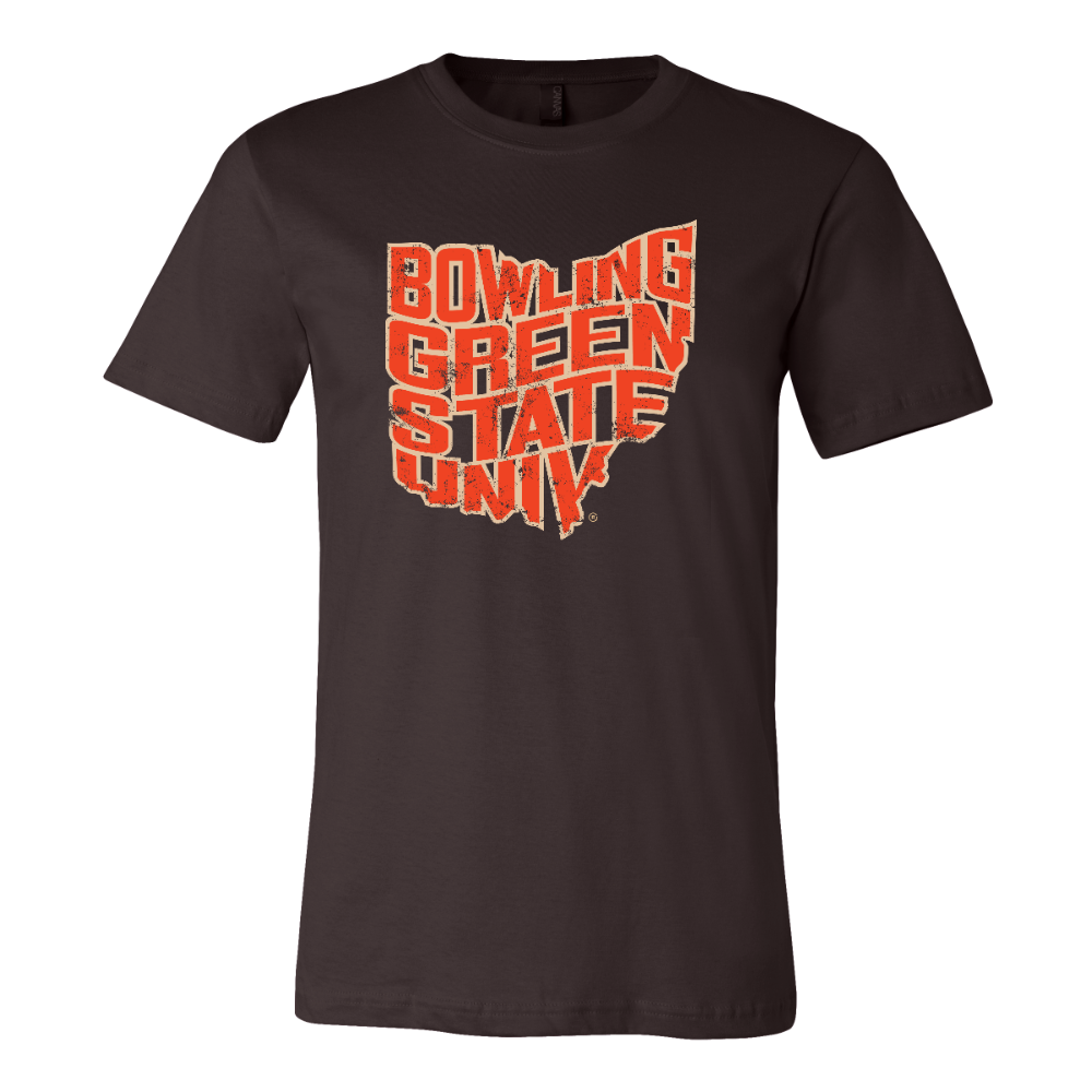 BGSU Falcons Ohio Pride T-Shirt Brown