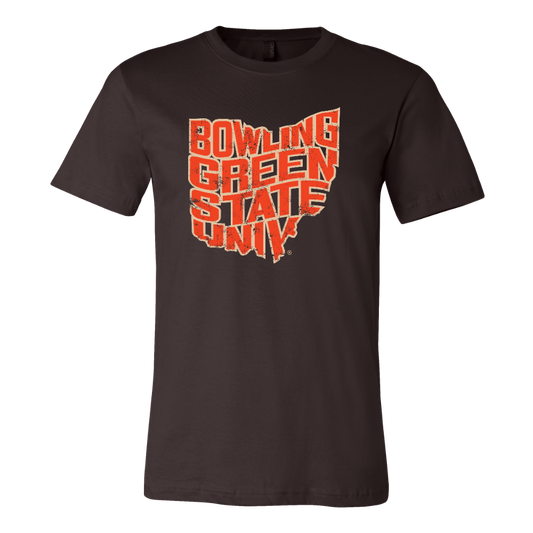 BGSU Falcons Ohio Pride T-Shirt Brown