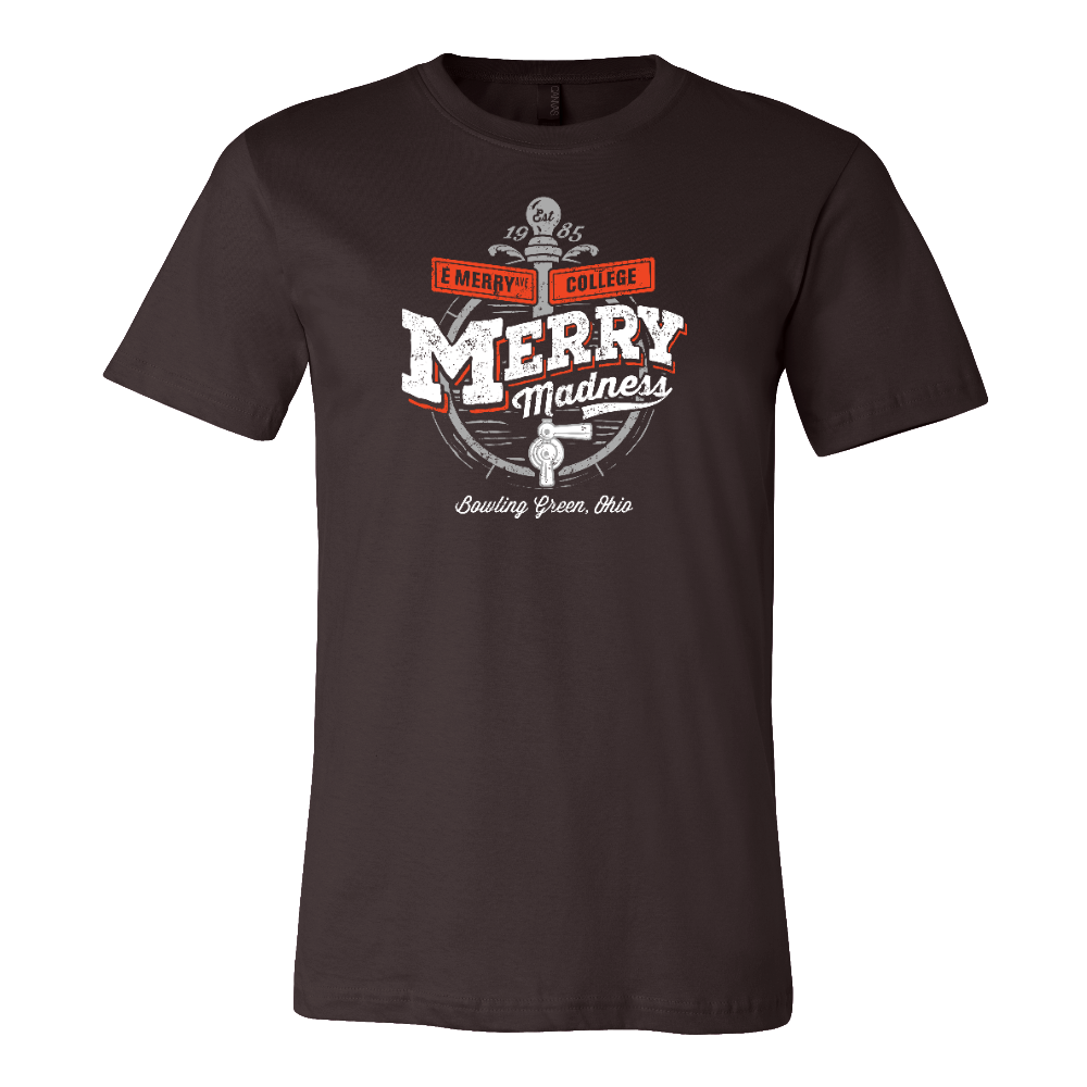 Bowling Green Merry Madness Tribute T-Shirt Brown