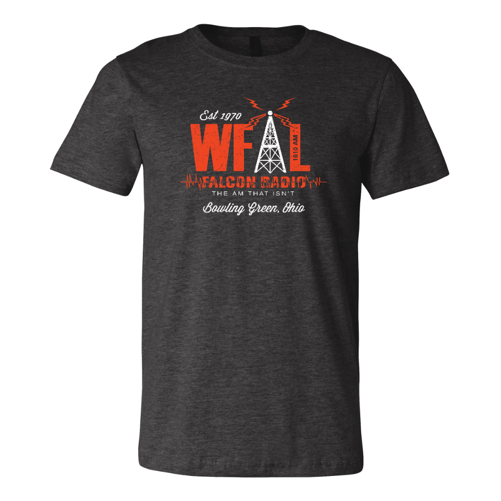 Bowling Green State University WFAL Radio Station Dark Gray Heather