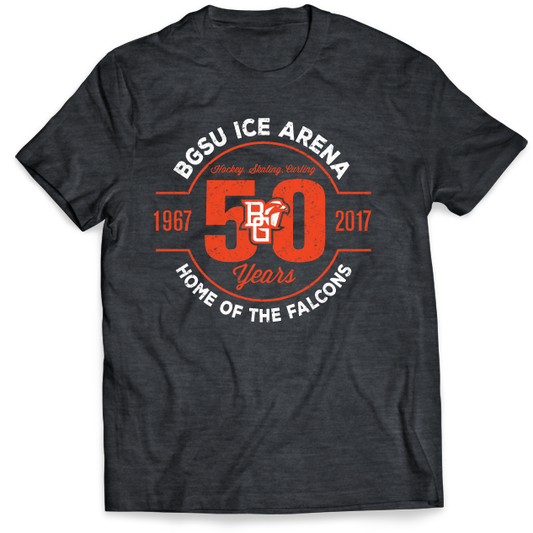 BGSU Falcons Ice Arena 50th Anniversary T-Shirt