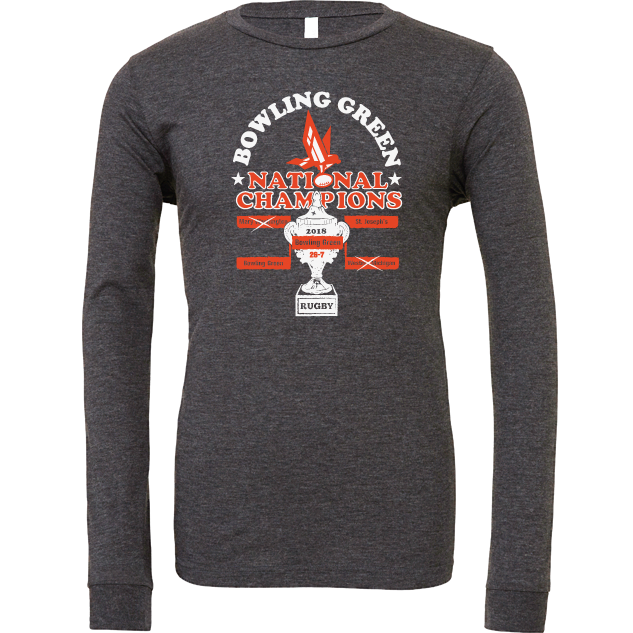 Bowling Green Rugby National Champions Long Sleeve T shirt BGSU