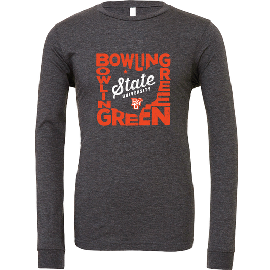 BGSU Falcons State Pride Long Sleeve T-Shirt