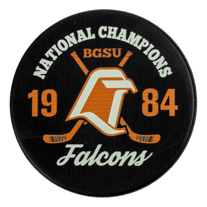 BGSU Falcons Gift Box 1984 National Championship Hockey Puck