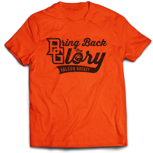 BGSU Falcons Hockey Bring Back the Glory T-Shirt Orange