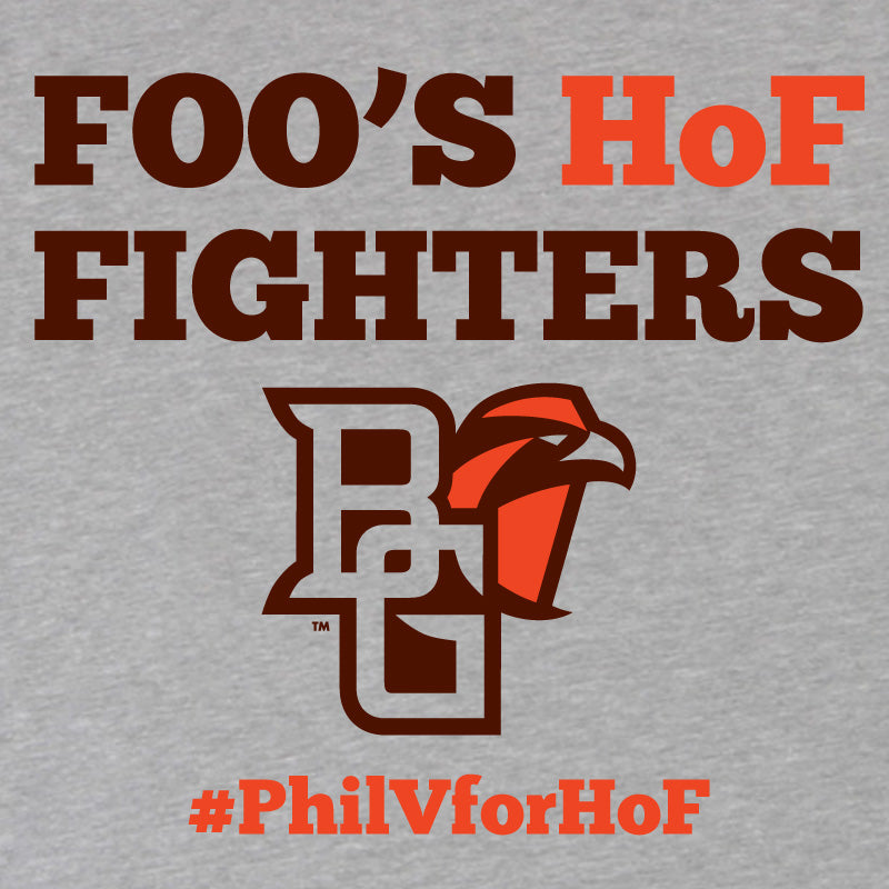 BGSU Phil Villapiano Hall of Fame Heather Gray T-Shirt