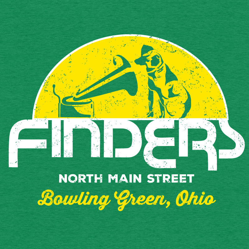 Bowling Green Finders Records T-Shirt Heather Green