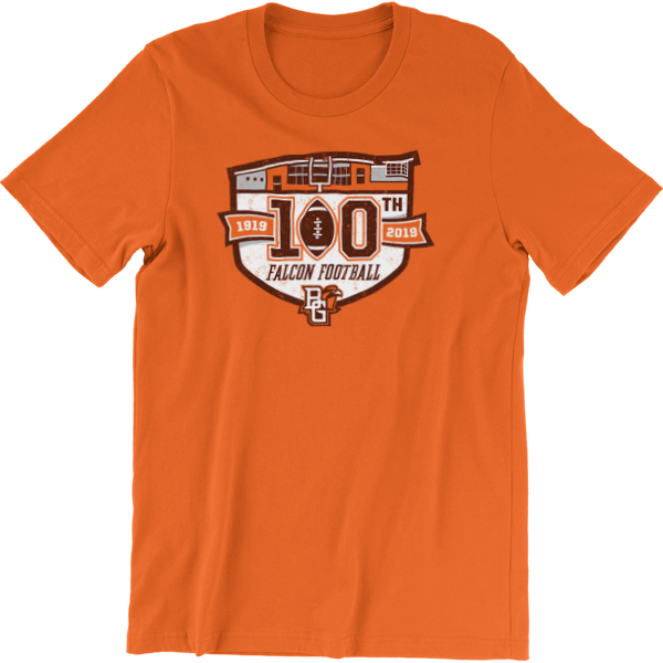 BGSU Falcons Football 100th Year T-Shirt