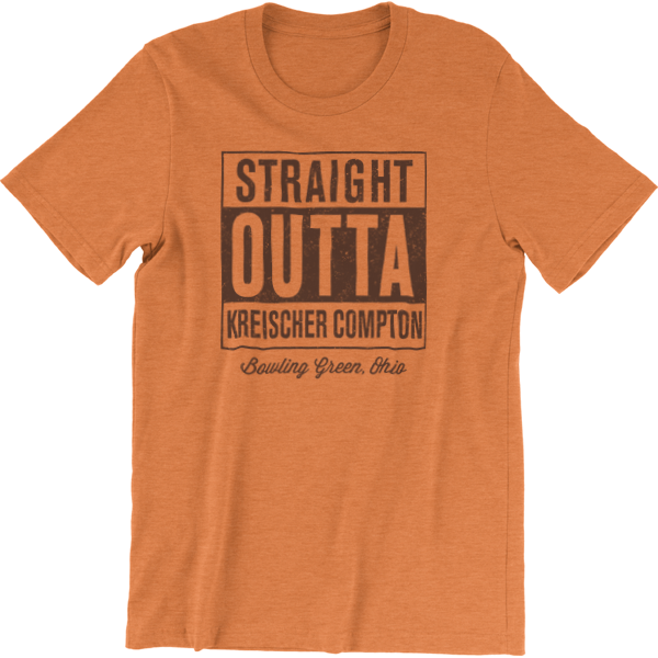 BGSU Kreischer Compton Dorm T-Shirt Heather Orange