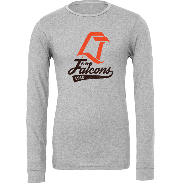 Bowling Green Falcons LT Logo Long Sleeve T shirt BGSU Apparel at Bowling Green Memories