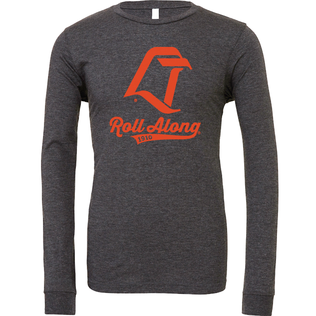 BGSU Falcons Vintage LT Logo Roll Along Long Sleeve Dark Gray Heather