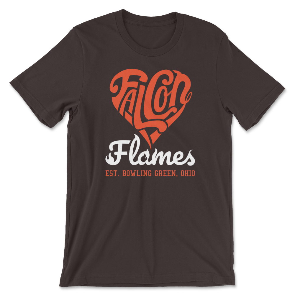 BGSU Falcon Flames Brown T-Shirt