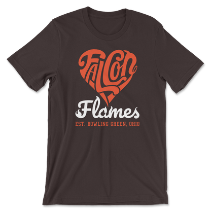 BGSU Falcon Flames Brown T-Shirt