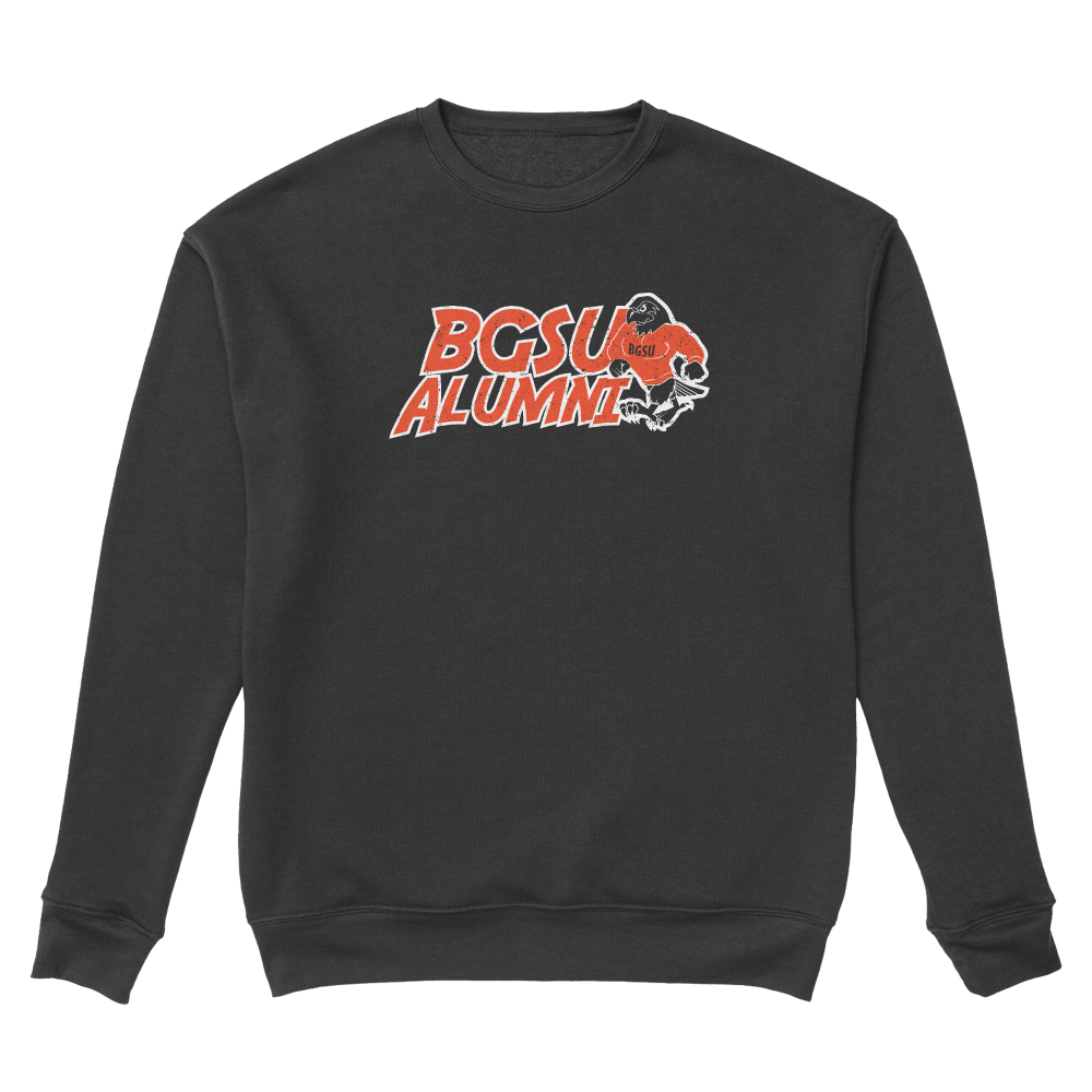 Bgsu Falcons Alumni Crewneck Sweatshirt Dark Grey Heather XL
