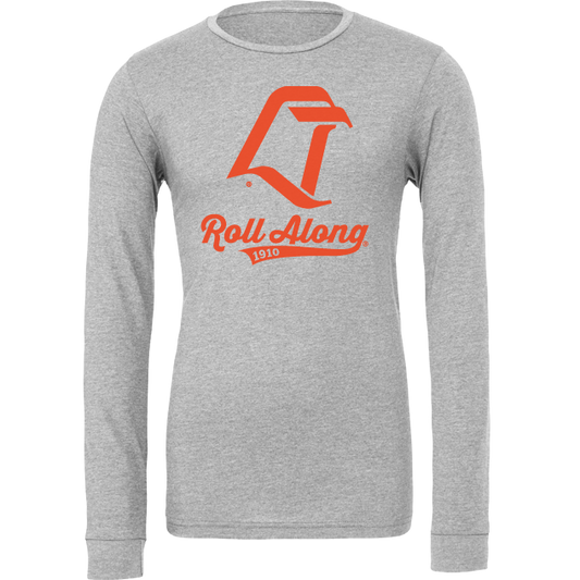 BGSU Falcons Vintage LT Logo Roll Along Long Sleeve Athletic Heather