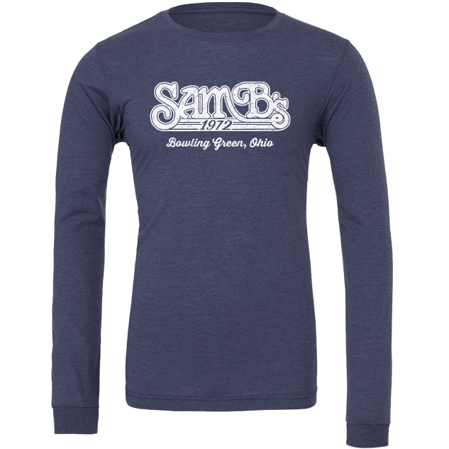 Bowling Green SamB's Long Sleeve Heather Blue