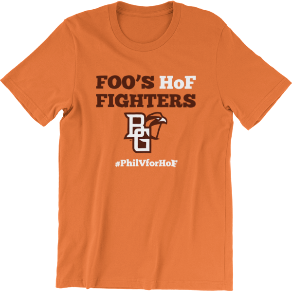 BGSU Phil Villapiano Hall of Fame Orange T-Shirt