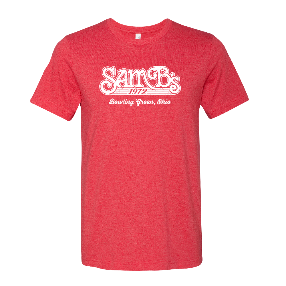 Bowling Green SamB's Restaurant T-Shirt Heather Red