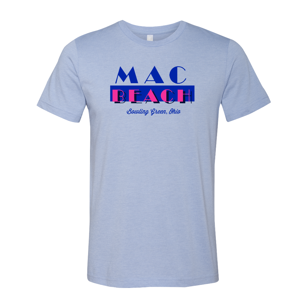 Bowling Green MAC Beach T-Shirt Heather Blue