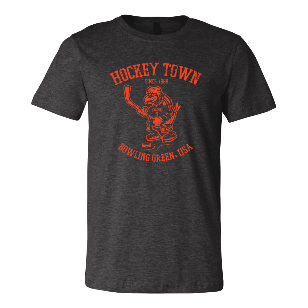 Bowling Green Hockey Town T-Shirt Dark Gray Heather