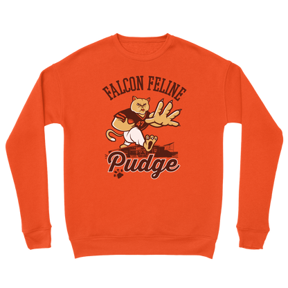 BGSU Pudge the Cat Orange Sweatshirt