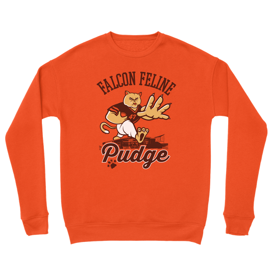 BGSU Pudge the Cat Orange Sweatshirt