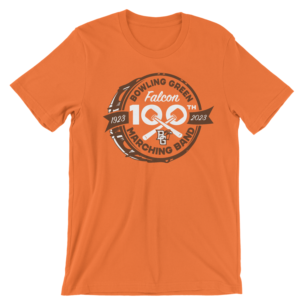 Bowling Green Falcon Marching Band Tshirt 100th Anniversary