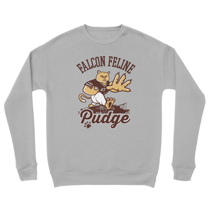 BGSU Pudge the Cat Gray Sweatshirt