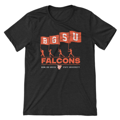 BGSU Falcons Football Flag Spirit T-shirt