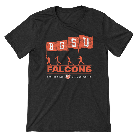 BGSU Falcons Football Flag Spirit T-shirt