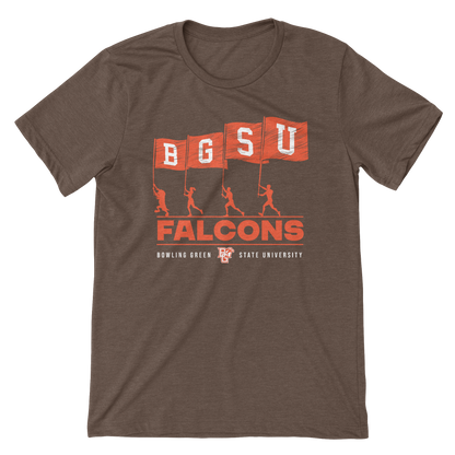 BGSU Falcons Football Flag Spirit T-shirt