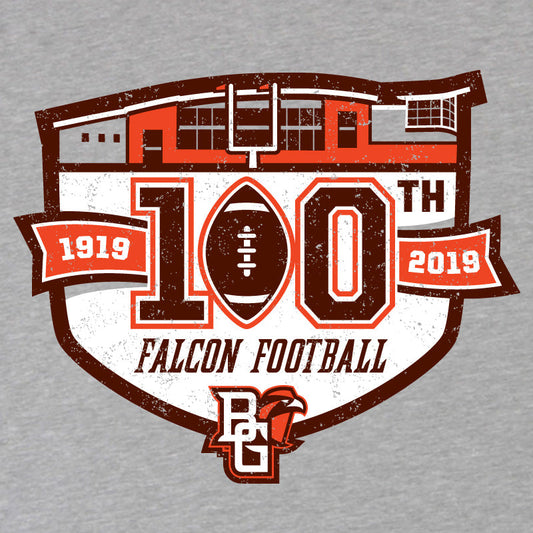 Bowling Green Falcons Football 100 Years Tribute Long Sleeve T-shirt