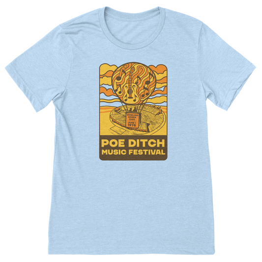 Bowling Green Poe Ditch Music Festival 50th Anniversary T-Shirt (PRESALE)