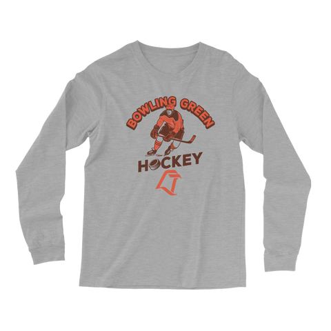 BGSU Falcons Hockey Vintage Logo Long Sleeve T-Shirt