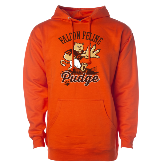 Pudge the Cat BGSU Orange Hoodie