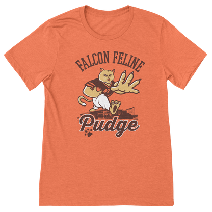 Pudge the Cat Bowling Green Falcons t-shirt