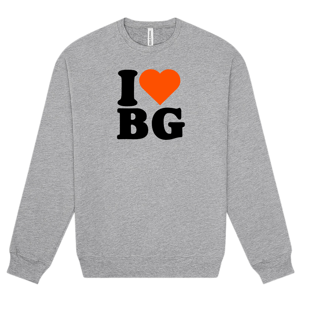 I Love BG Fleece Crewneck Sweatshirt