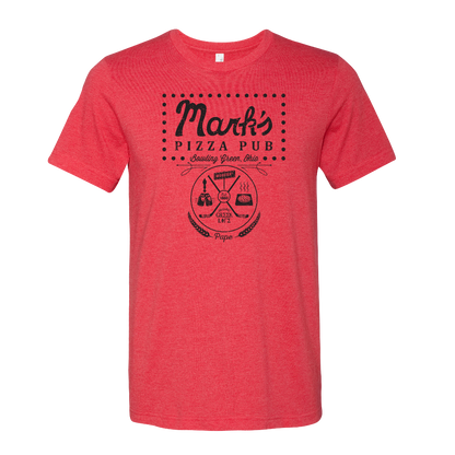 Bowling Green Mark's Pizza Pub Tribute T-Shirt Heather Red