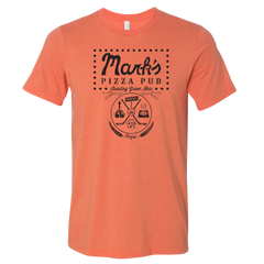 Bowling Green Mark's Pizza Pub Tribute T-Shirt Heather Orange
