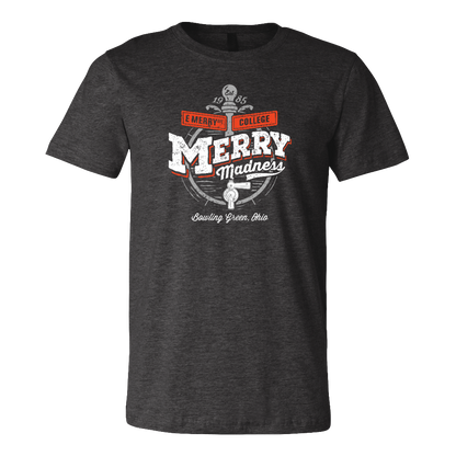 Bowling Green Merry Madness Tribute T-Shirt Dark Gray Heather