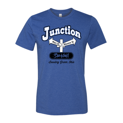 Bowling Green Tuxedo Junction Bar Vintage Logo T-Shirt Heather Blue