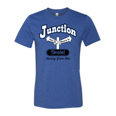 Bowling Green Tuxedo Junction Bar Vintage Logo T-Shirt Heather Blue