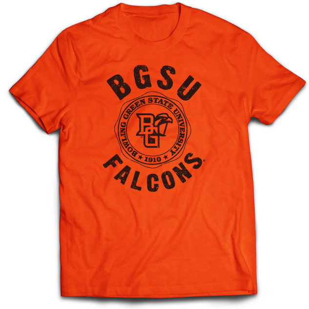 BGSU Falcons Seal T-Shirt Orange