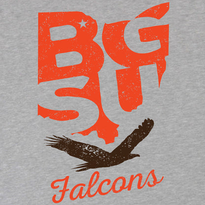 BGSU Falcons State Pride Spirit Wear Long Sleeve Athletic Heather