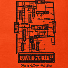 Bowling Green Ohio Street Map T-Shirt Apparel