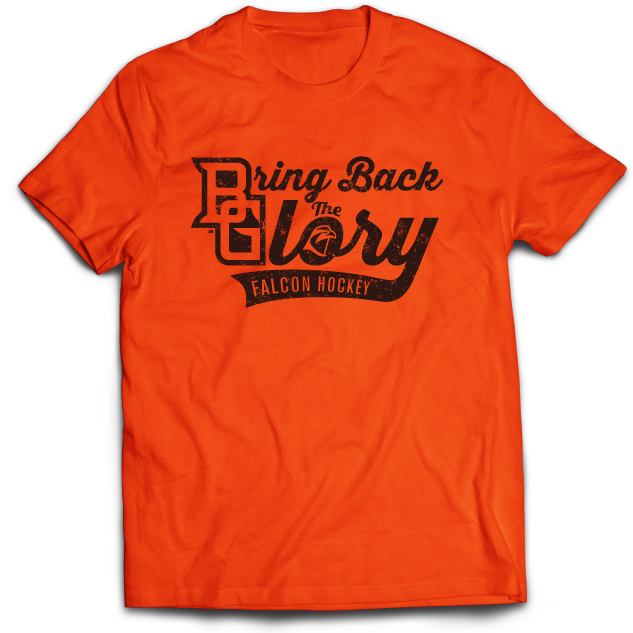 BGSU Falcons Hockey Bring Back the Glory T-Shirt Orange